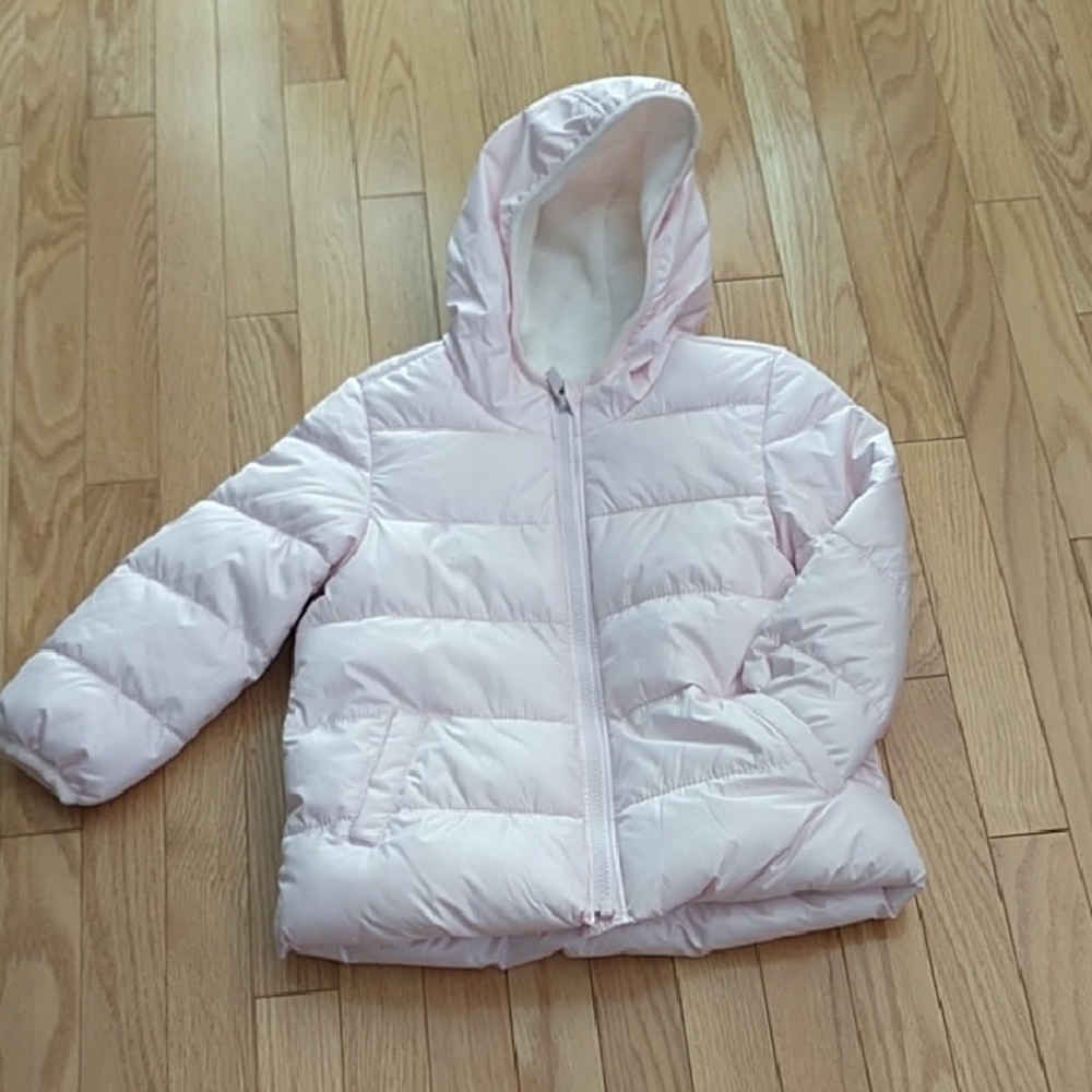 NWT Girl’s Pink Fleece Lined Puffer Jacket size 4T